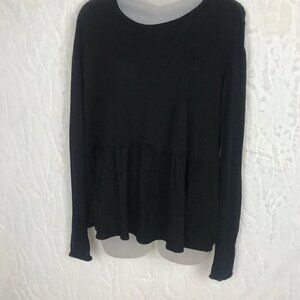 WILFRED Black Long Sleeved T-shirt With A Ballerina Style Bottom  Size M